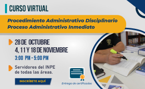 Curso virtual: Aplicación del Procedimiento Administrativo Disciplinario y Proceso Administrativo Inmediato