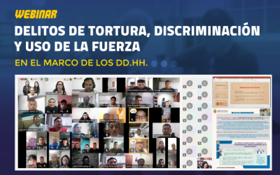 Cenecp y Ministerio Público desarrollan capacitación sobre delitos de tortura, discriminación y uso excesivo de la fuerza
