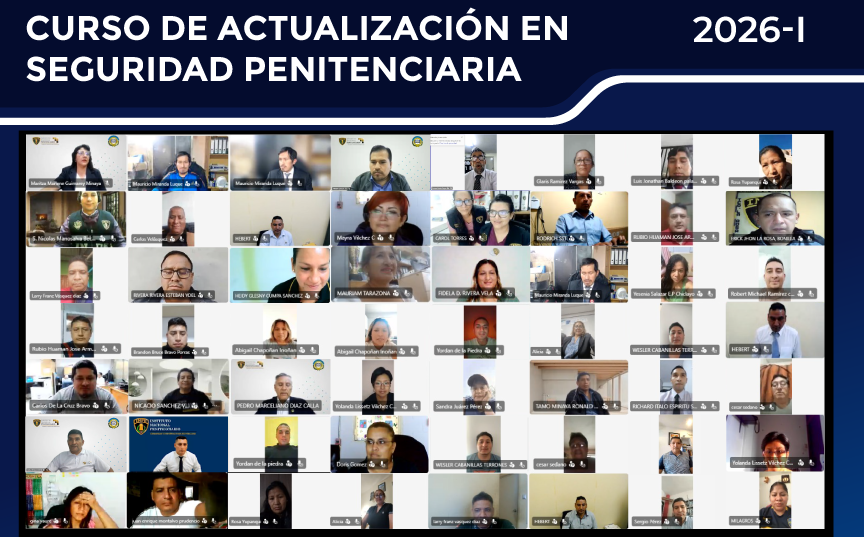 Servidores fortalecen sus competencias tras culminar curso de actualización en seguridad penitenciaria